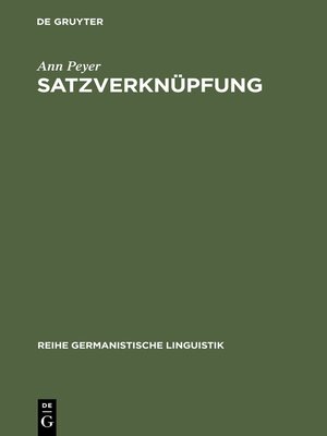 cover image of Satzverknüpfung